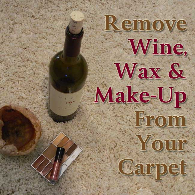 remove wine from carpet