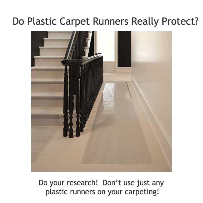 Plastic carpet runners