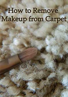 remove makeup from carpet, carpet care tips, carpet cleaning, DIY carpet cleaning tips