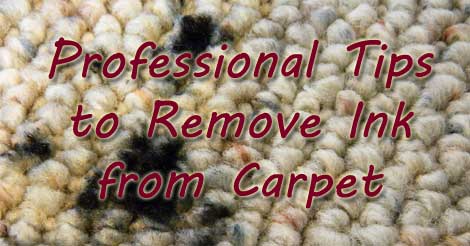 removing ink from carpet