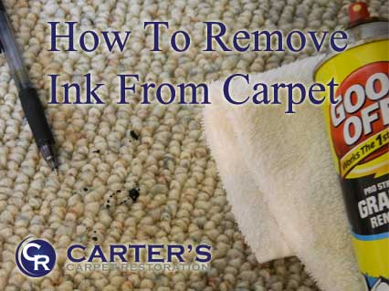 removing ink from carpet