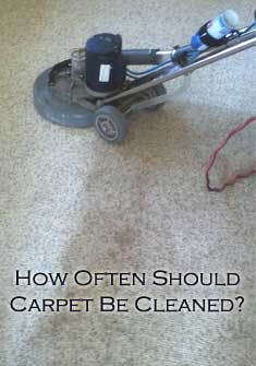 how often should carpet be cleaned